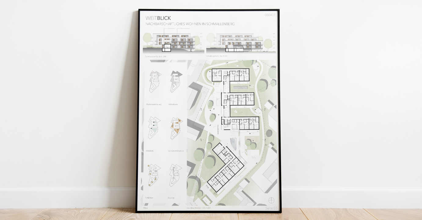 Wettbewerb - Wohnungsbau Wohnen in Schmallenberg - Fourmove Architekten