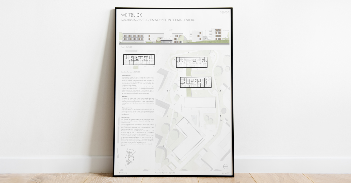 Wettbewerb - Wohnungsbau Wohnen in Schmallenberg - Fourmove Architekten