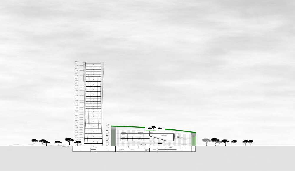 Wettbewerb - Shanxi Television and Broadcasting Center - Fourmove Architekten