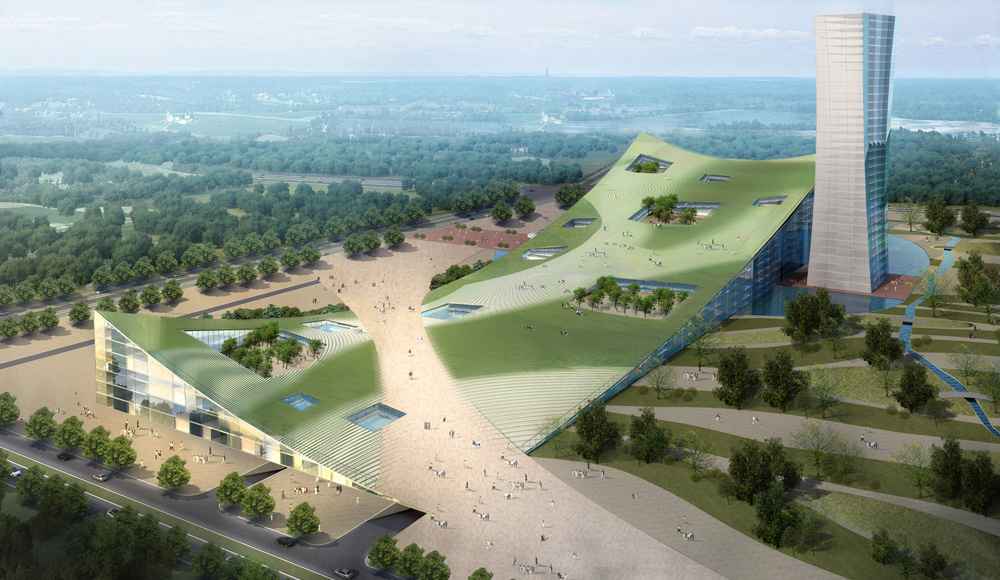 Wettbewerb - Shanxi Television and Broadcasting Center - Fourmove Architekten