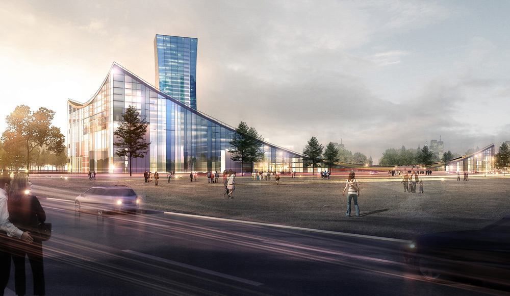 Wettbewerb - Shanxi Television and Broadcasting Center - Fourmove Architekten