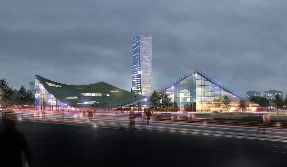 Wettbewerb - Shanxi Television and Broadcasting Center - Fourmove Architekten