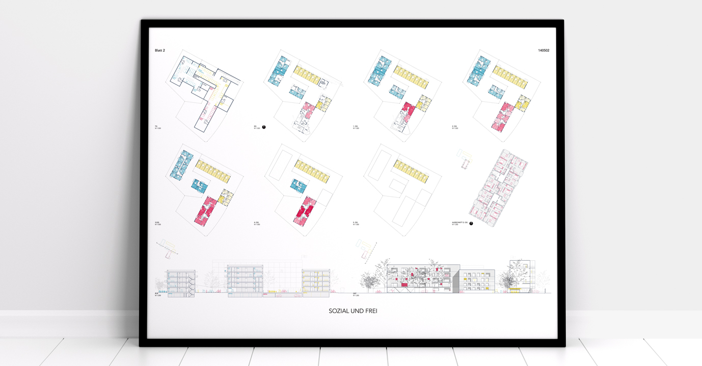 Wettbewerb - Wohnungsbau Aaseestadt - Plan - Fourmove Architekten